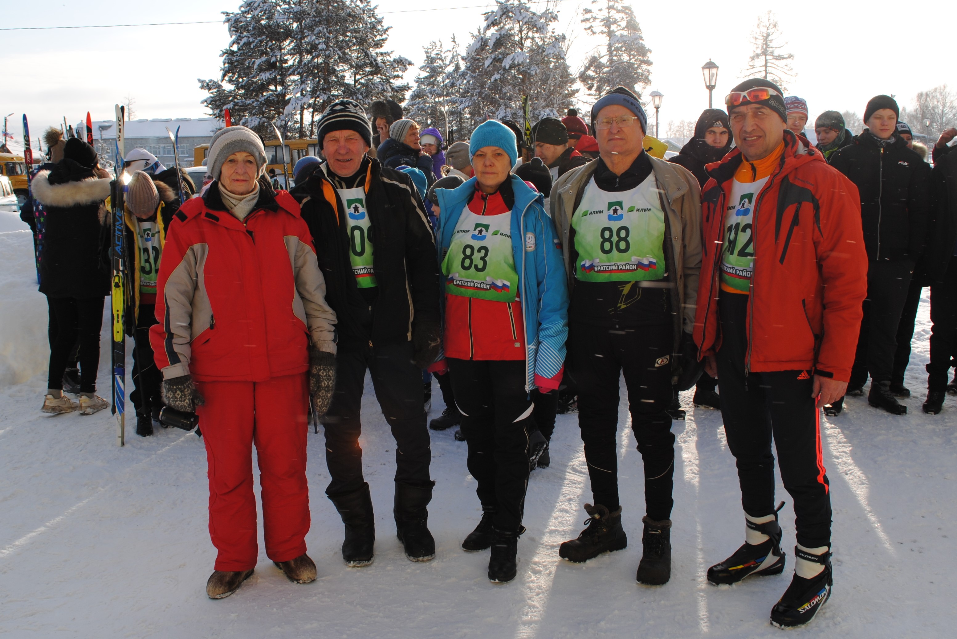 Прошел второй этап Кубка мэра Братского района по лыжным гонкам