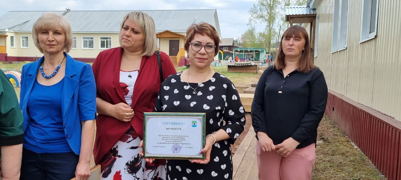 В Тарме открыли хозяйственно-административный корпус детского сада «Малинка» после ремонта