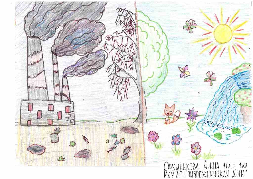 Муниципальный конкурс детских рисунков "Все меньше окружающей природы, все больше окружающей среды". Номинация: "Сохраним мир дикой природы". Темы: "Красная книга природы", "Земля в опасности: экологические угрозы"