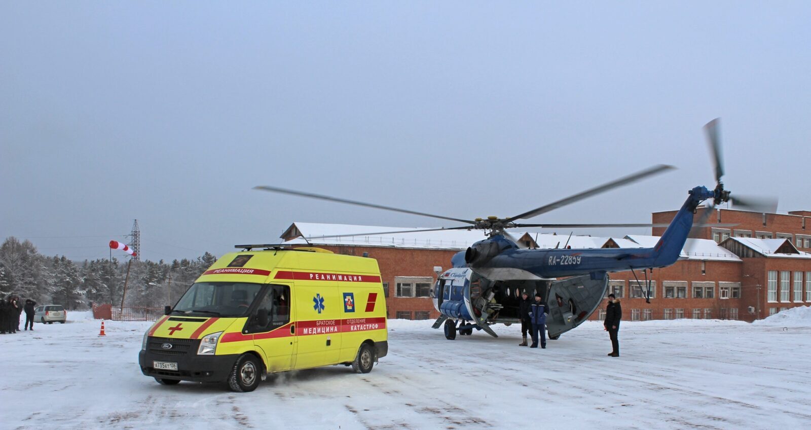 Вертолетную площадку Братской районной больницы модернизируют